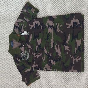 POLO by Ralph Lauren Boy's Shirt; XL(18-20) Green Camo